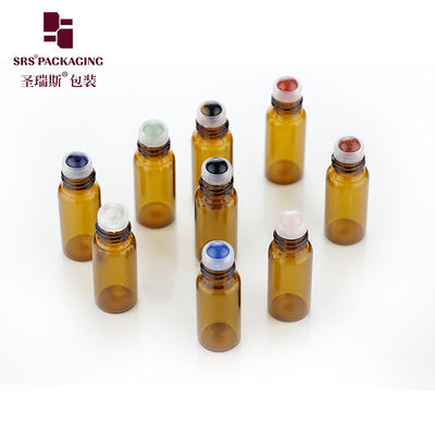 acheter BLP-3ML 3ML Parfumeur Ambre en rouleau de verre sur bouteille avec boule de pierre précieuse fabrication en ligne
