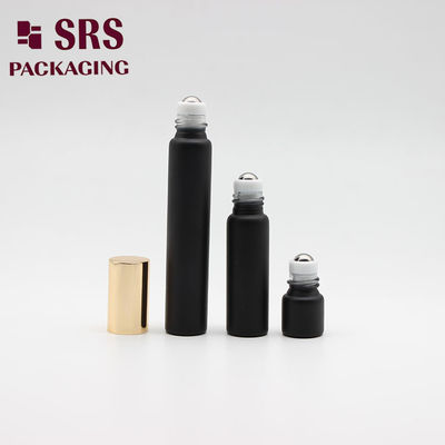 acheter Flacon en verre à bille noir mat vide coloré de 8 ml pour échantillon de parfum fabrication en ligne