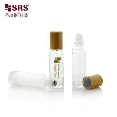 acheter Ensemble de flacons roll-on muraux en verre de 15 ml avec bouchon en bambou pour huiles essentielles fabrication en ligne