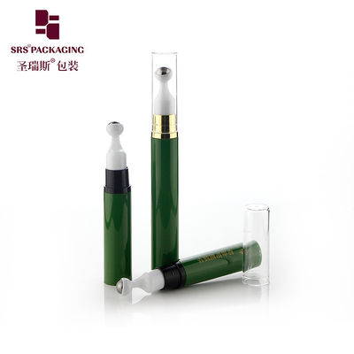 acheter Flacon à bille vert avec applicateur à pompe airless 10ml 12ml 15ml Fabrication d'emballages pour les soins oculaires fabrication en ligne