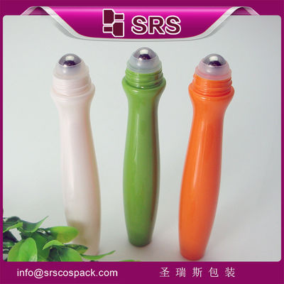 acheter 15 ml de rouleau en plastique sur bouteille à bille avec bille en acier pour crème pour les yeux fabrication en ligne