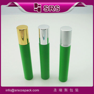 acheter 15 ml de rouleau en plastique vert sur bouteille avec boule en acier inoxydable fabrication en ligne