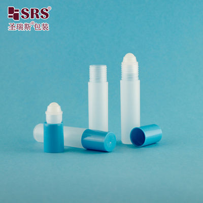 acheter Flacon roll-on en plastique lisse de 10 ml de différentes couleurs avec bouchon roll-on pour huile essentielle et parfum fabrication en ligne