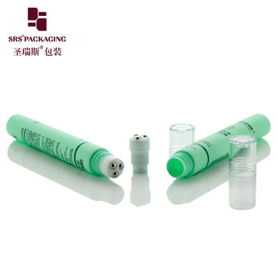 acheter Ruloir en PE cosmétique en tube vert D19mm 20ml avec sérigraphie fabrication en ligne