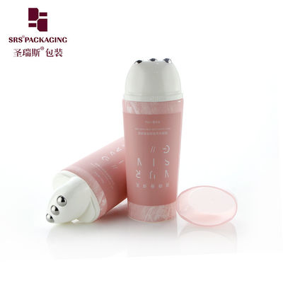 acheter Tube à bille roulante en PE rose D50mm de forme ovale pour massage des rides du cou fabrication en ligne