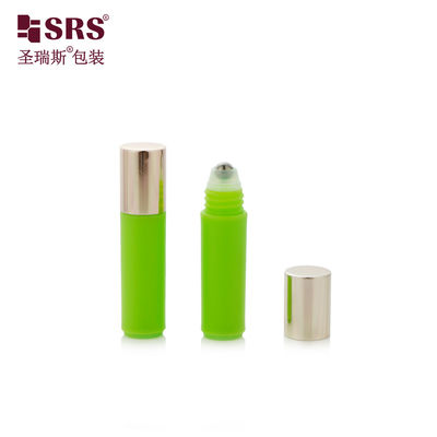 acheter RPA ((S) 2ML Mini Slim Green Bouteille en plastique à rouleaux avec boule à rouleaux Rose Gold Cap fabrication en ligne