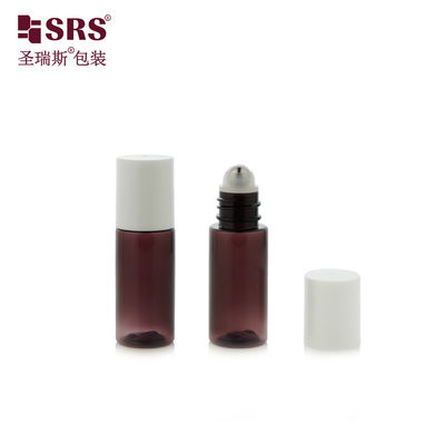 acheter PET18-15ML 20ML Bouteille à bille en plastique PET translucide violet pour sérum après-rasage fabrication en ligne