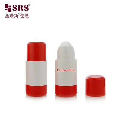 acheter 50 ml 75 ml Conception ronde à double paroi vide blanc en rouleau sur bouteille Package primaire pour gel analgésique avec moule glacé mat fabrication en ligne