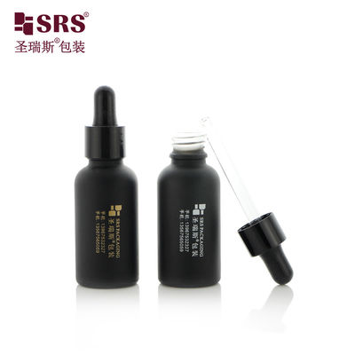 acheter Flacon compte-gouttes en verre noir et plastique 5ml 10ml 15ml 20ml 30ml 50ml 100ml pour huile fabrication en ligne