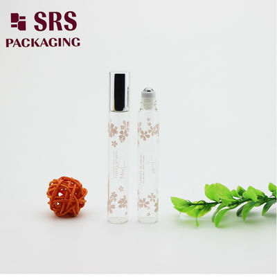 acheter Rouleau de verre d'huile essentielle de couleur transparente SRS 10 ml sur bouteille avec capuchon en aluminium argenté fabrication en ligne