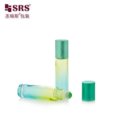 acheter BLPM-10ml Aqua Green Gradient Vial de verre industriel de parfum avec boule à rouleaux pour les soins personnels fabrication en ligne