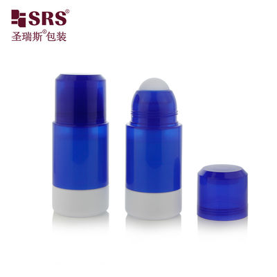 acheter RPPE ((P) -75ML Grosse taille vide Diamant bleu Ruloir rechargeable sur bouteille avec remplacement Bouteille intérieure Blanche Bouteille intérieure PP Pasitc Ballon à rouleaux Pour la formule de gel de déodorant fabrication en ligne