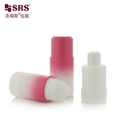 acheter RPPE(P)-75ml Cylindre en forme de bouteille cosmétique en plastique PP PCR avec revêtement dégradé et couleur personnalisée, contenant avec bouteille de recharge pour l'emballage de gel relaxant musculaire fabrication en ligne
