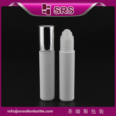 acheter SRS haute qualité plastique blanc couleur givre flacon 10ml avec bille roulante en plastique fabrication en ligne