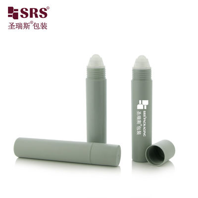 acheter Cylindre 20 ml rouleau de moule gris mat chaud sur bouteille avec bouchon à vis et applicateur à billes de rouleaux en PP pour emballage de déodorant fabrication en ligne