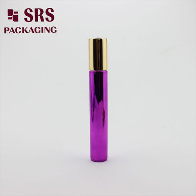 acheter SRS Bouteille en plastique vide à rouleaux cosmétiques métallisée de couleur violette 15 ml fabrication en ligne