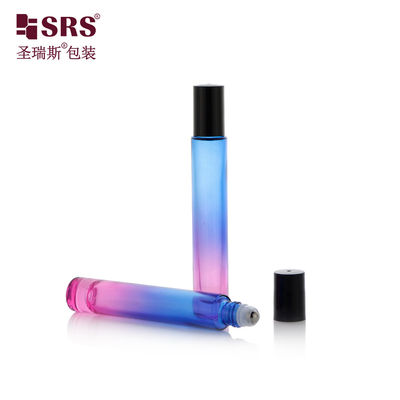 acheter GB1-15ml rouleau de verre à paroi épaisse sur bouteille avec 304 boule en acier inoxydable pour l' huile essentielle de parfum et plus fabrication en ligne