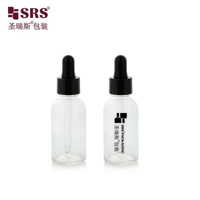 acheter D001-50ml Soins personnels pharmaceutiques vide verre transparent transparent matériau goutte-à-goutte avec verre et sérigraphie personnalisation du logo fabrication en ligne