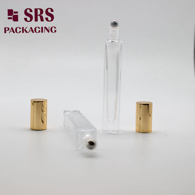 acheter Bouteille à bille en verre de couleur claire de forme carrée cosmétique SRS de 10 ml fabrication en ligne