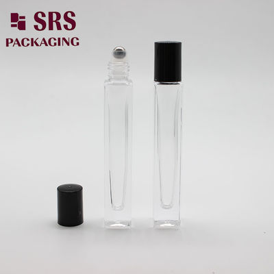 acheter SRS cosmétique de forme carrée, couleur claire, paroi épaisse, rouleau en verre de 10 ml sur bouteille fabrication en ligne