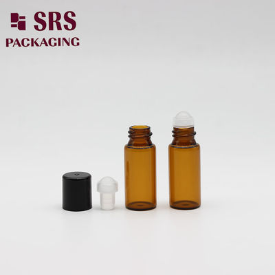 acheter SRS vente en gros mini bouteille de parfum en verre de couleur ambre vide de 3 ml fabrication en ligne