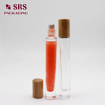 acheter Bouchon en bambou de parfum vide SRS, bouteille en verre de 10ml avec bille roulante fabrication en ligne
