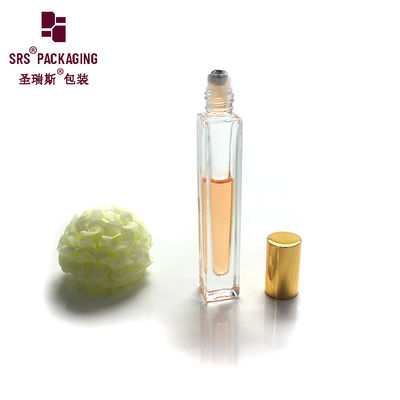 acheter Bouteille roll-on en verre transparent à parois épaisses, sans fuite, 10 ml pour huile essentielle fabrication en ligne