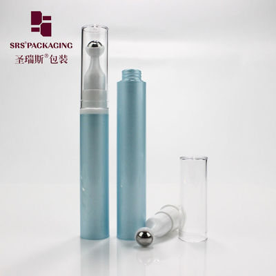 acheter 5 ml 10 ml 12 ml 15 ml cosmétique presse vide airless plastique crème bleu rouleau sur bouteille fabrication en ligne