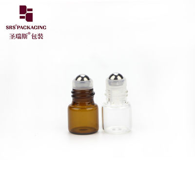 acheter Flacon à bille en verre ambré pour parfum cosmétique, mini vide de 1 ml, paroi fine fabrication en ligne