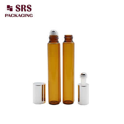 acheter Bouteille de bouteille en verre ambrée à rouleaux de 10 ml avec capuchon en aluminium fabrication en ligne