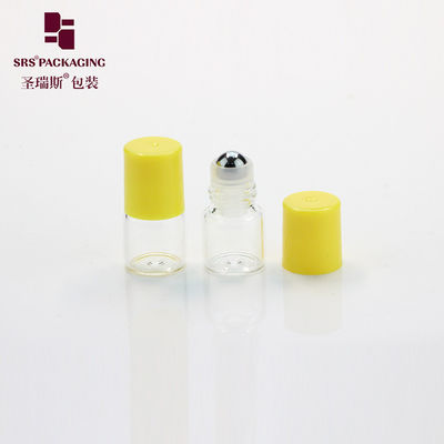 acheter Flacon à bille en verre d'huile essentielle cosmétique Mini couleur transparente 1ml fabrication en ligne