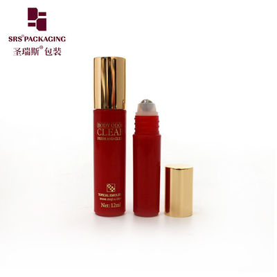 acheter Bouteille à bille vide rouge en vrac RPA-5ML pour les soins des yeux, bille roulante pour les yeux avec bouchon à vis doré, vente d'usine fabrication en ligne