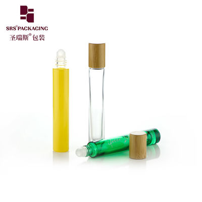 acheter GB1-10 ml rouleau de verre à revêtement vide sur bouteille d'application 10 ml avec bouchon en bambou fabrication en ligne