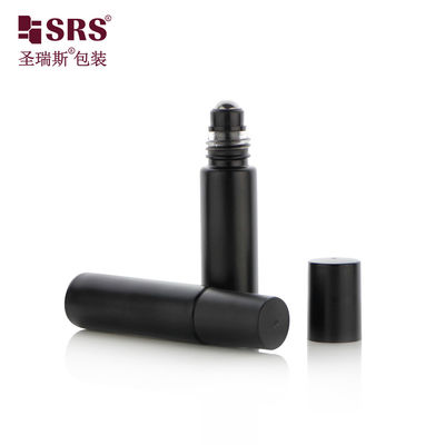 acheter Bouteille de parfum portable en verre noir mat en rouleau sur récipient avec couleur et logo personnalisables fabrication en ligne