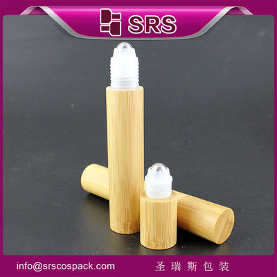 Fabriqué en Chine, matériau bambou, flacon roll-on en bambou de 15 ml