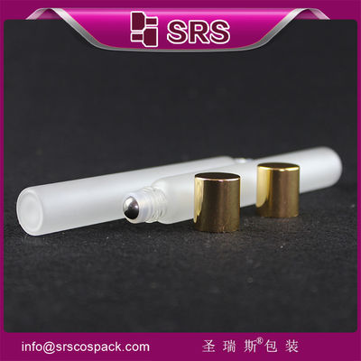 Bouteille d' huile essentielle en verre glacé vide transparent de 12 ml