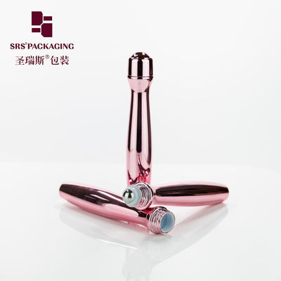 SRS8447-15ML Bouteille en rouleau PETG en or rose brillant pour emballage de sérum pour les yeux