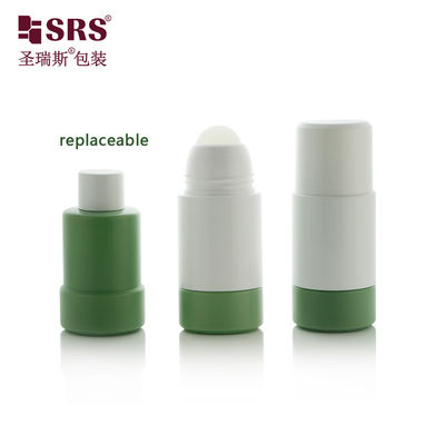 Bouteille roll-on en plastique personnalisée de 50 ml avec fermeture à vis