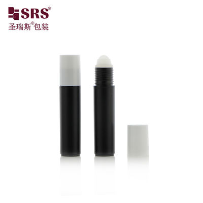 Bouteille roll-on en PP PCR givré mat de 10 ml pour huile essentielle avec impression de logo et surface lisse