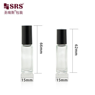 Série de flacons à bille en verre avec bouchon en pierre précieuse, 100 % étanches