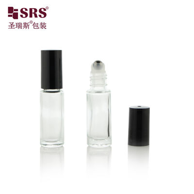 Bouteille à rouleaux en verre murale personnalisable pour les essences de soins de la peau 4 ml-10 ml Capacité