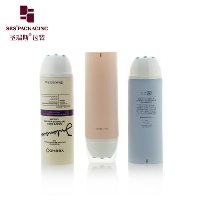 Rumeur bleue personnalisée plat ovale tube cosmétique doux D50mm avec applicateur à rouleaux