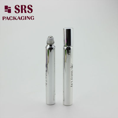 SRS bouteille vide en verre argenté de 15 ml avec bouchon en aluminium argenté