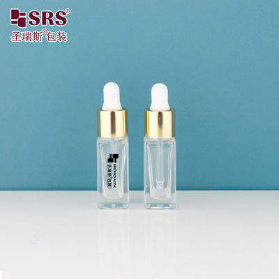 D2329-4ml Bouteille d'huile essentielle avec compte-gouttes, design d'étiquette personnalisé, capacité 5ml-10ml, personnalisation du logo et de l'étiquette