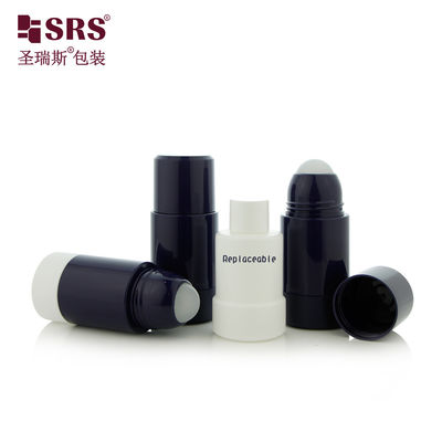 RPPE 50 ml 75 ml imprimé en rouleau noir rechargeable sur bouteille pour liquide déodorant
