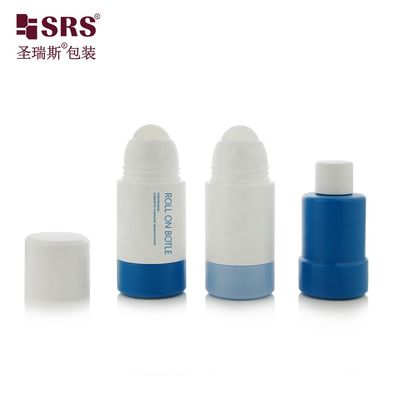 Flacon à bille rechargeable en plastique PP de 50 ml et 75 ml pour huiles essentielles
