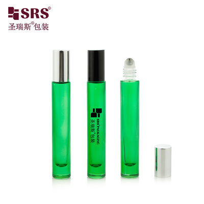 Bouteille à bille en verre sans fuite de forme ronde de 10 ml pour parfums et huiles essentielles