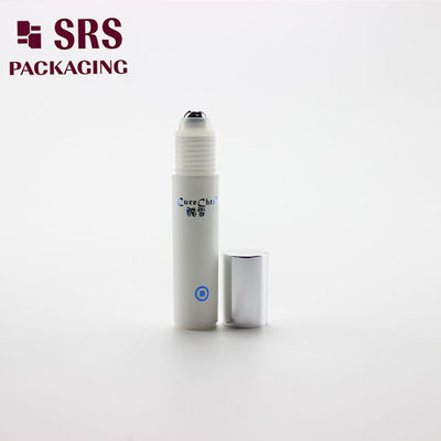 SRS vide cosmétique 5 ml bouteille en plastique blanc de boule de rouleau de crème pour les yeux