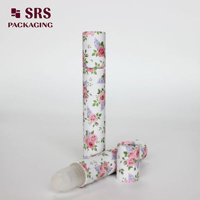 Bouteille roll-on cosmétique vide SRS 15ml en plastique avec emballage en papier