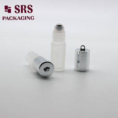 SRS Bouteille en plastique transparent à rouleaux 3 ml cosmétique vide avec crochet